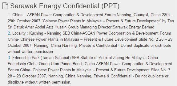 SlideShare: Index of Sarawak Energy Confidential PPT