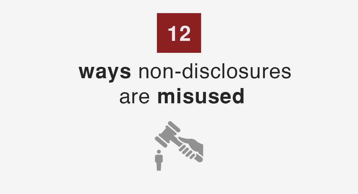 12 ways non-disclosures are misused
