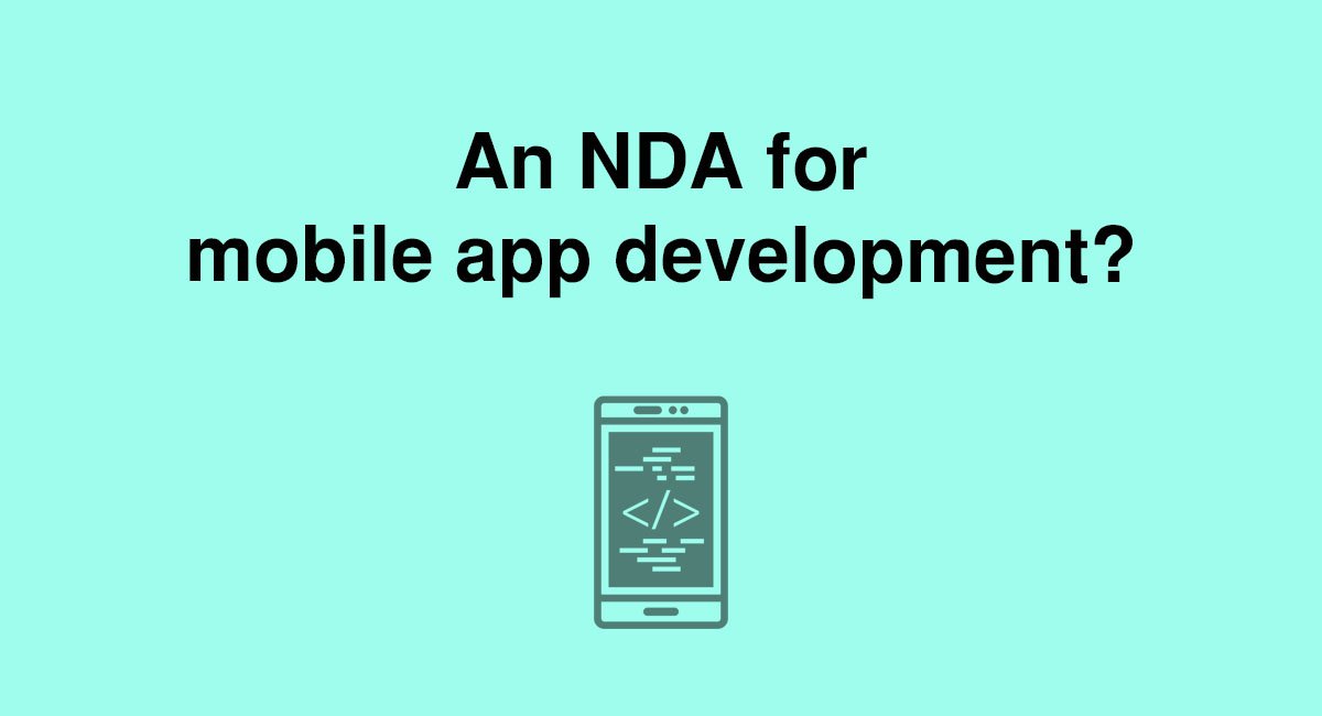 An NDA for mobile app development?